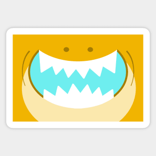 Radioactive Golden Shark Sticker